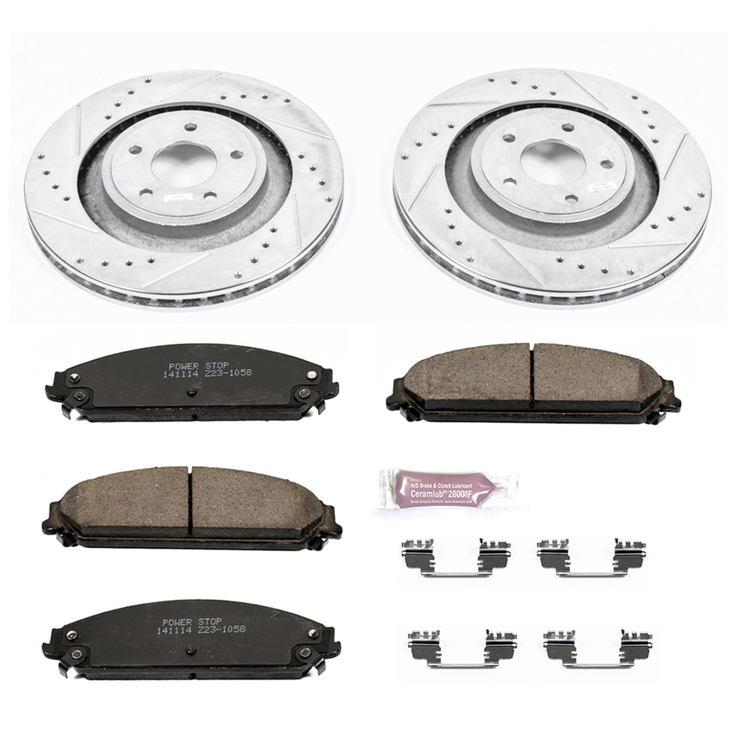 PowerStop Front Z23 Evolution Sport Brake Kit | Chrysler 200 (13-14) (K5565)