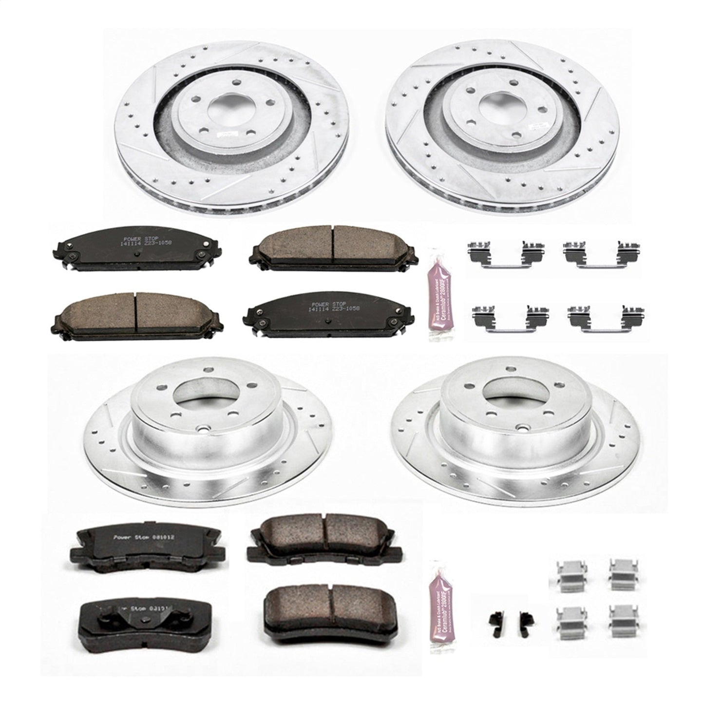 PowerStop Front & Rear Z23 Evolution Sport Brake Kit | Chrysler 200 (13-14) (K5566)