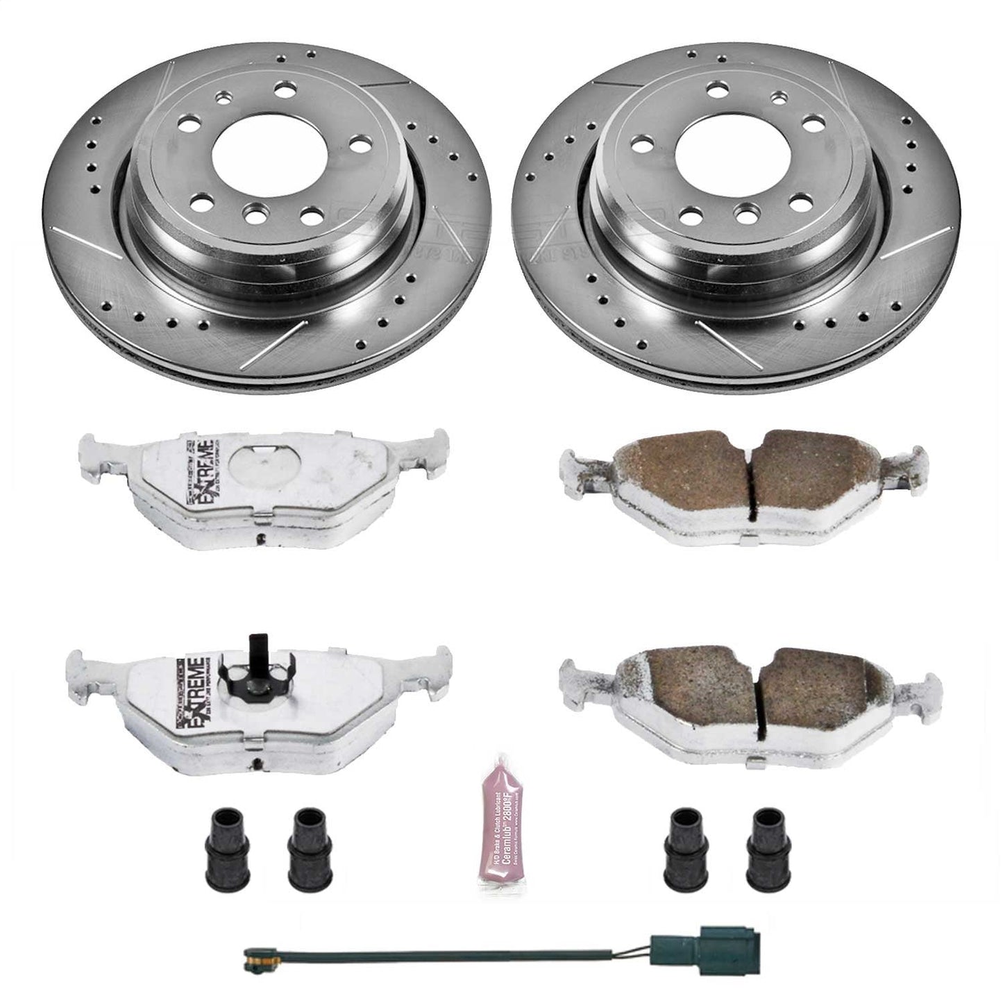 PowerStop Rear Z26 Street Warrior Brake Kit | BMW 540i (94-95) (K557-26)