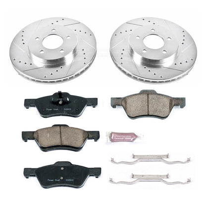 PowerStop Front Z23 Evolution Sport Brake Kit | Ford Escape (10-12) (K5571)