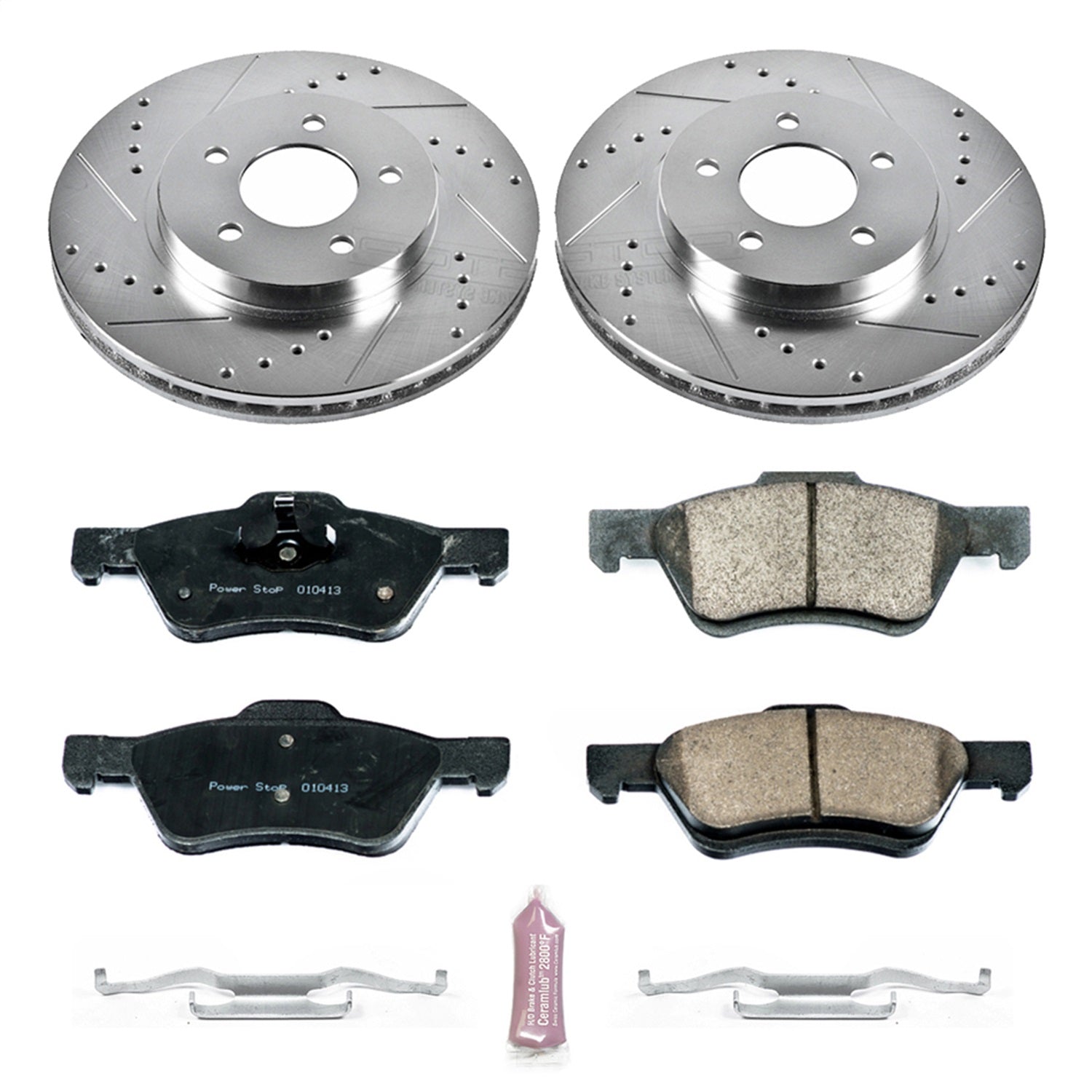 PowerStop Front Z23 Evolution Sport Brake Kit | Ford Escape (10-12) (K5572)
