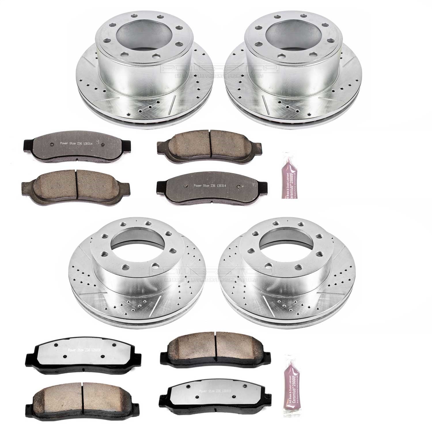 PowerStop Front and Rear Z36 Truck & Tow Brake Kit | Ford F-350 Super Duty (2010) (K5573-36)
