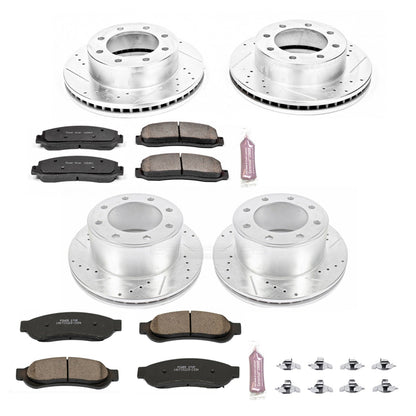 PowerStop Front & Rear Z23 Evolution Brake Kit | Ford F-350 Super Duty (10) (K5573)