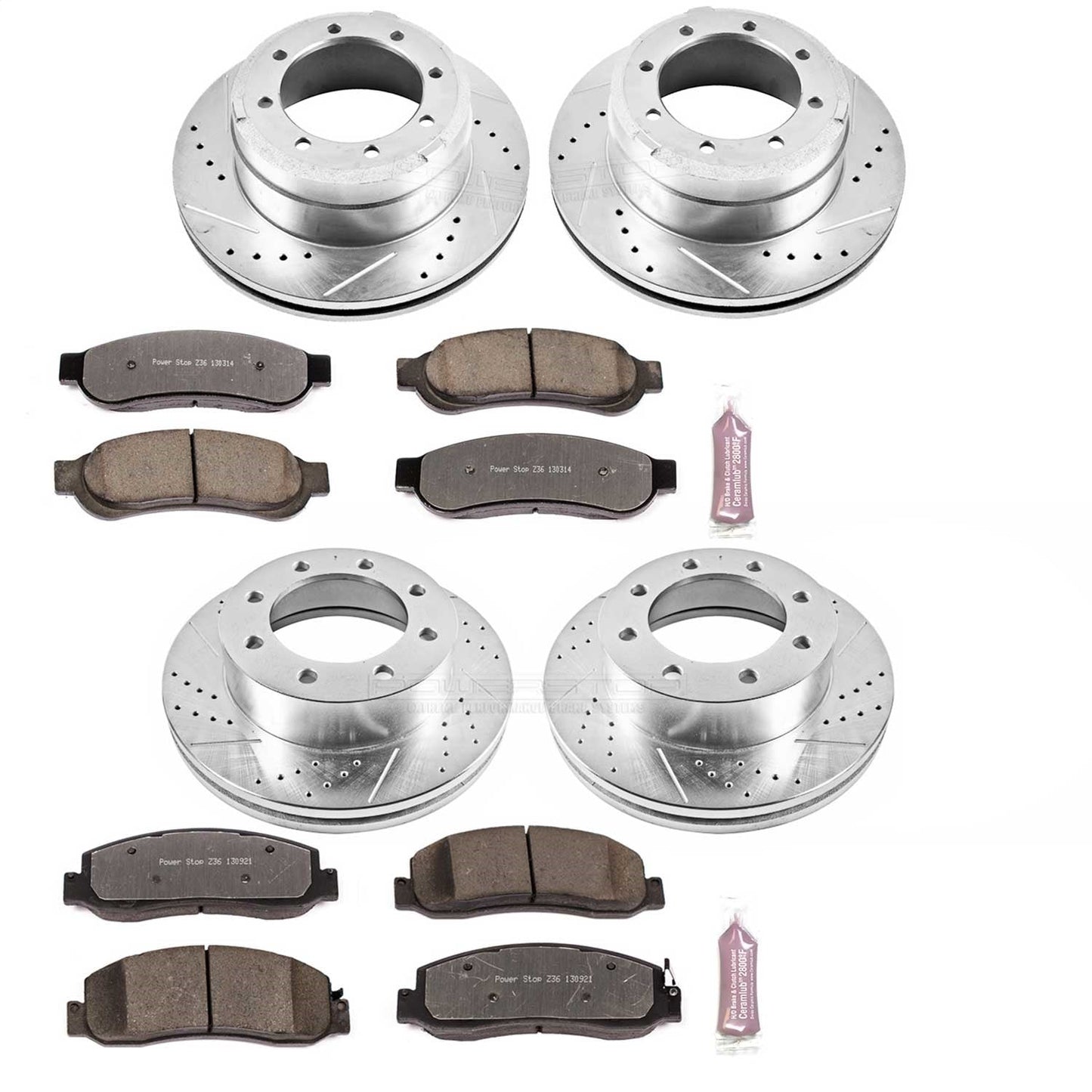 PowerStop Front and Rear Z36 Truck & Tow Brake Kit | Ford F-350 Super Duty (11) (K5576-36)
