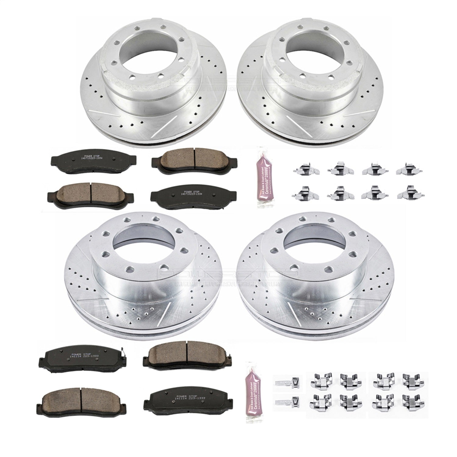 PowerStop Front & Rear Z23 Evolution Brake Kit | Ford F-350 Super Duty (11) (K5576)