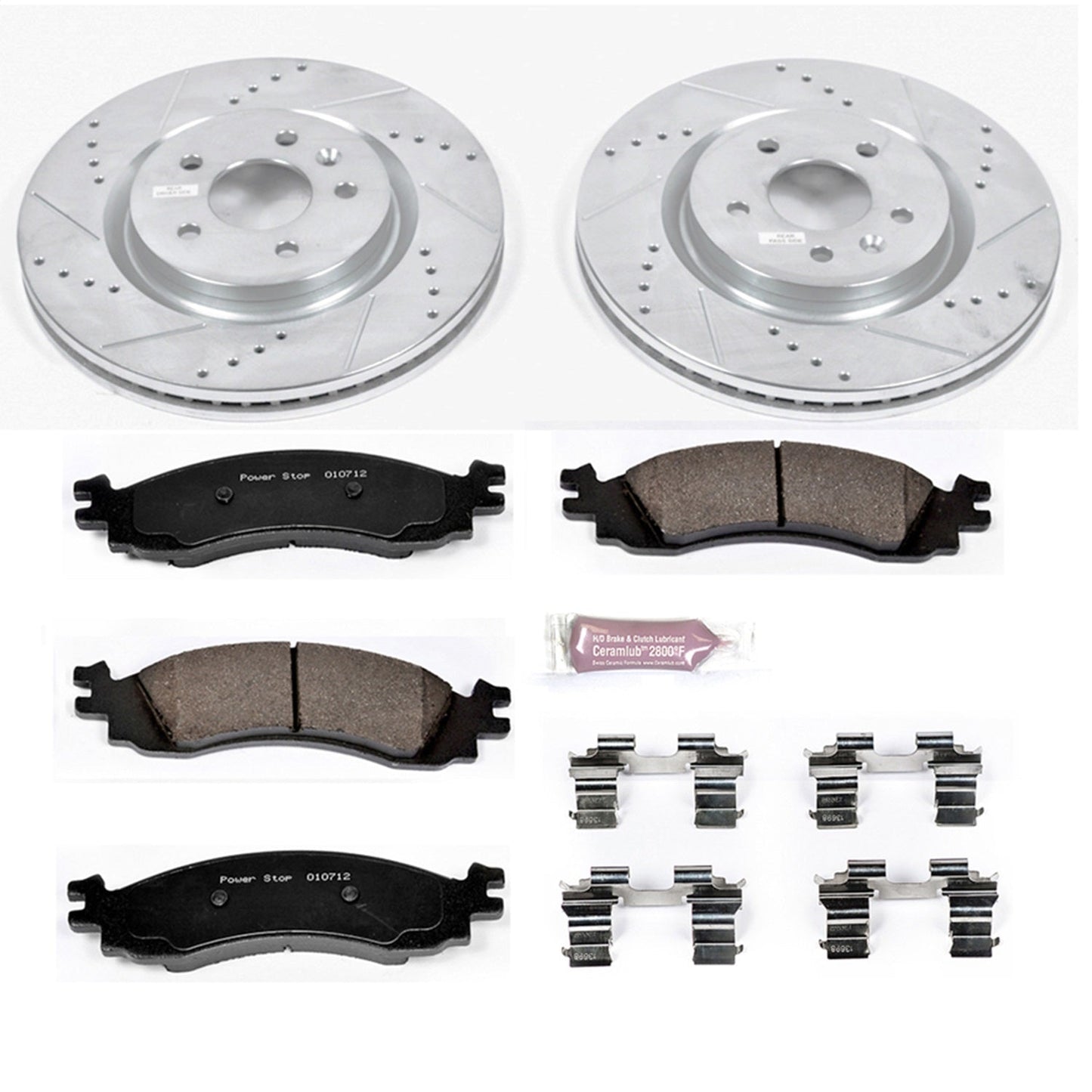 PowerStop Front Z23 Evolution Sport Brake Kit | Ford Taurus (11-12) (K5581)