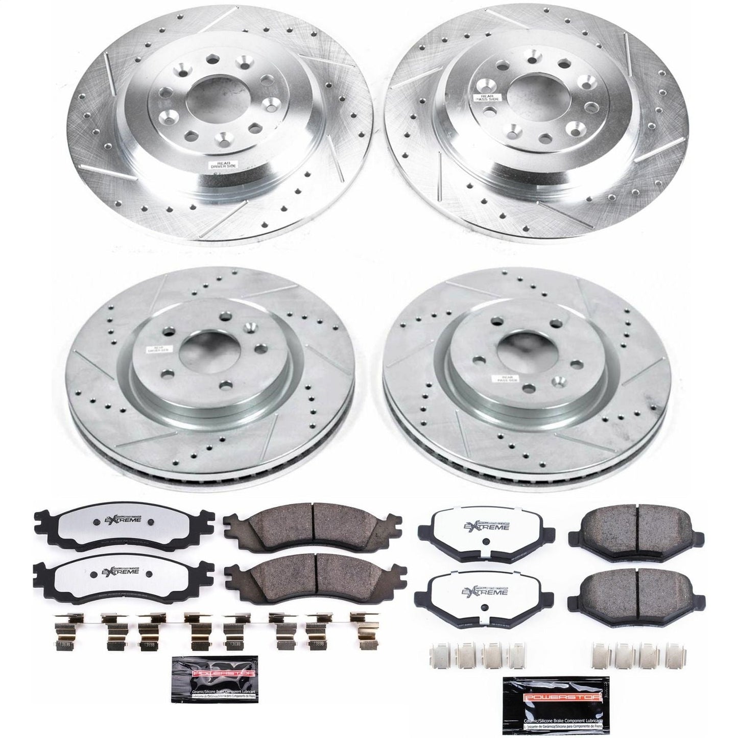 PowerStop Front & Rear Z36 Truck & Tow Brake Kit | Ford Taurus (11-12) (K5582-36)