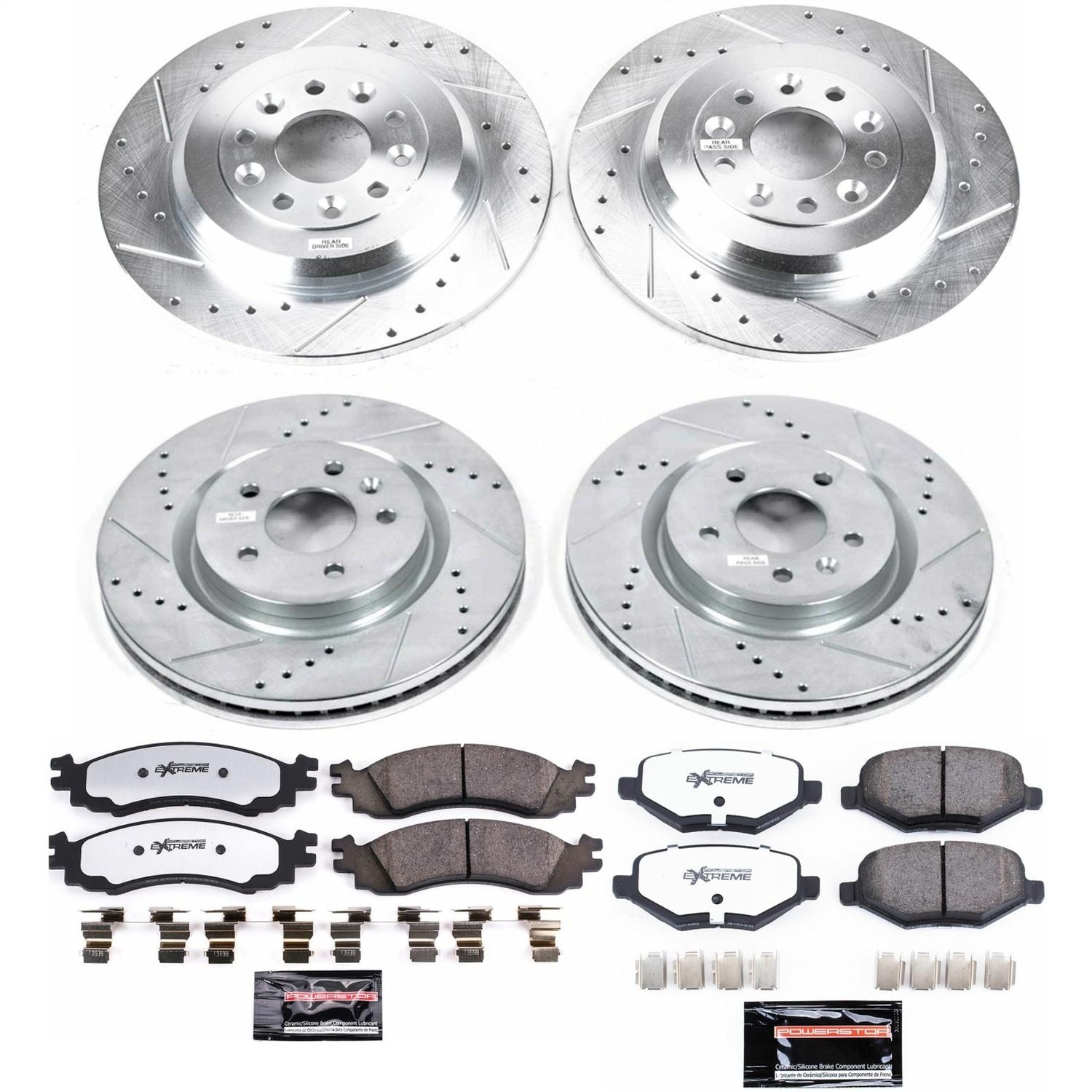 PowerStop Front & Rear Z36 Truck & Tow Brake Kit | Ford Taurus (11-12) (K5582-36)