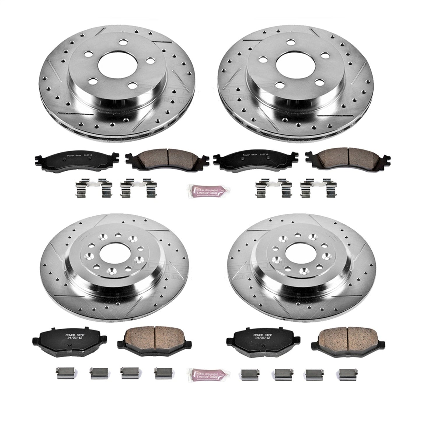 PowerStop Front & Rear Z23 Evolution Sport Brake Kit | Ford Taurus (11-12) (K5582)