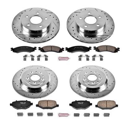 PowerStop Front & Rear Z23 Evolution Sport Brake Kit | Ford Taurus (11-12) (K5582)