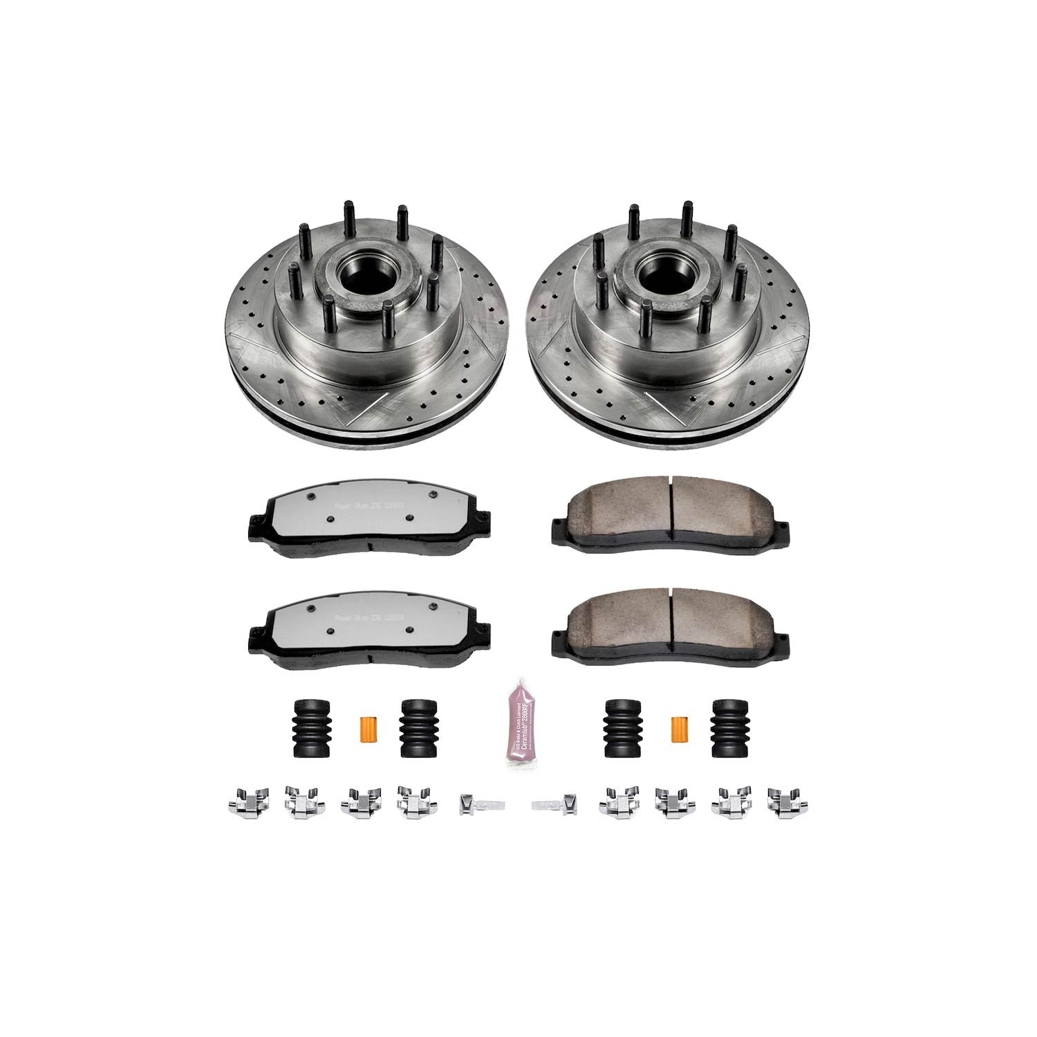 PowerStop Front Z36 Truck & Tow Brake Kit | Ford F-350 Super Duty (07-10) (K5585-36)