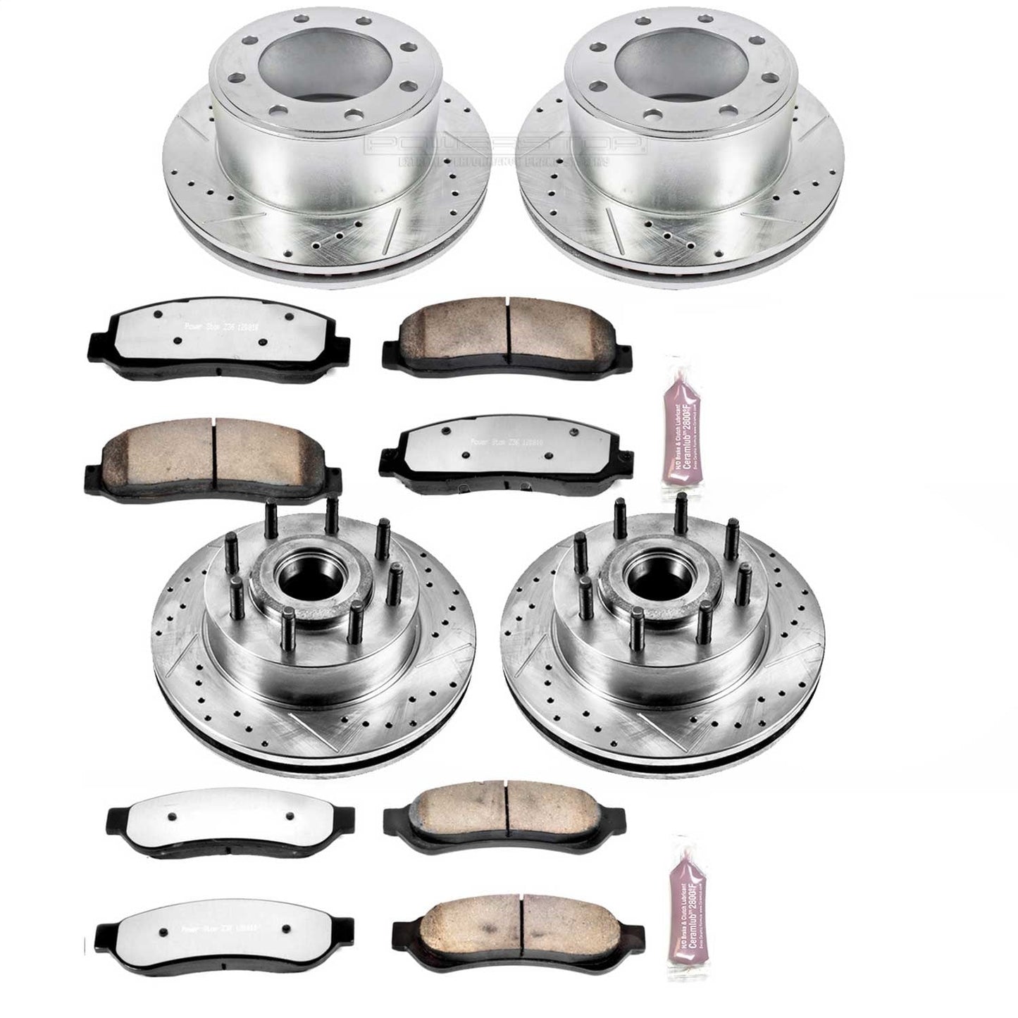 PowerStop Front and Rear Z36 Truck & Tow Brake Kit | Ford F-350 Super Duty (07-10) (K5586-36)