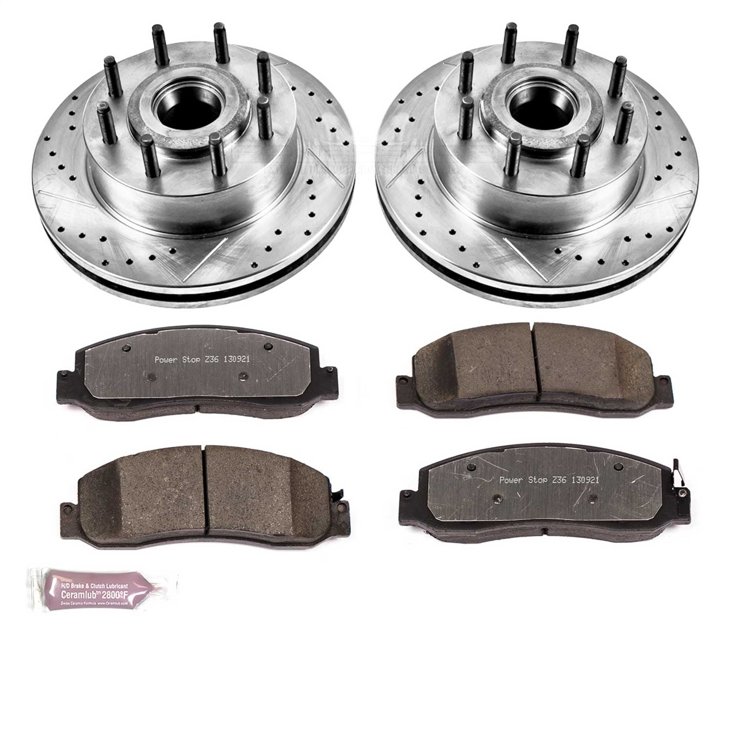 PowerStop Front Z36 Truck & Tow Brake Kit | Ford F-350 Super Duty (10-11) (K5588-36)