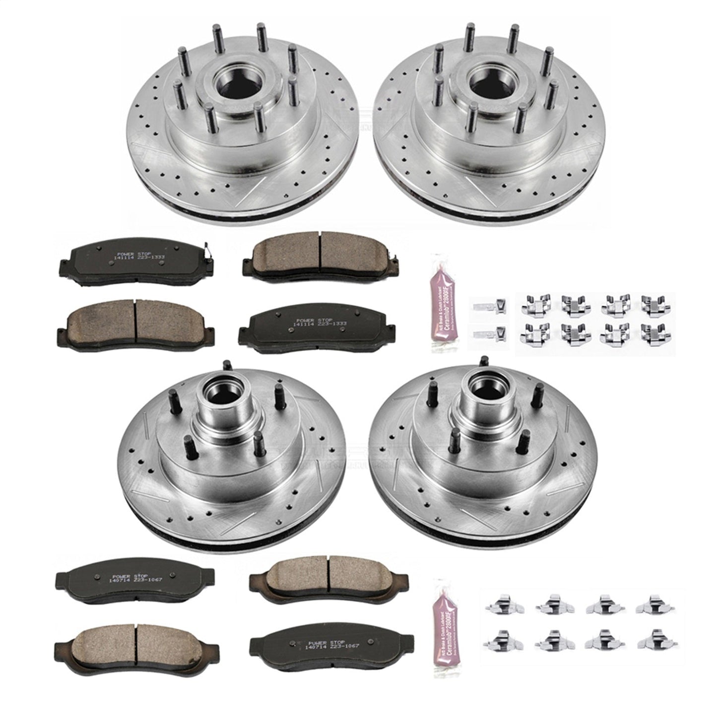 PowerStop Front & Rear Z23 Evolution Brake Kit | Ford F-250 Super Duty (09-10) (K5589)