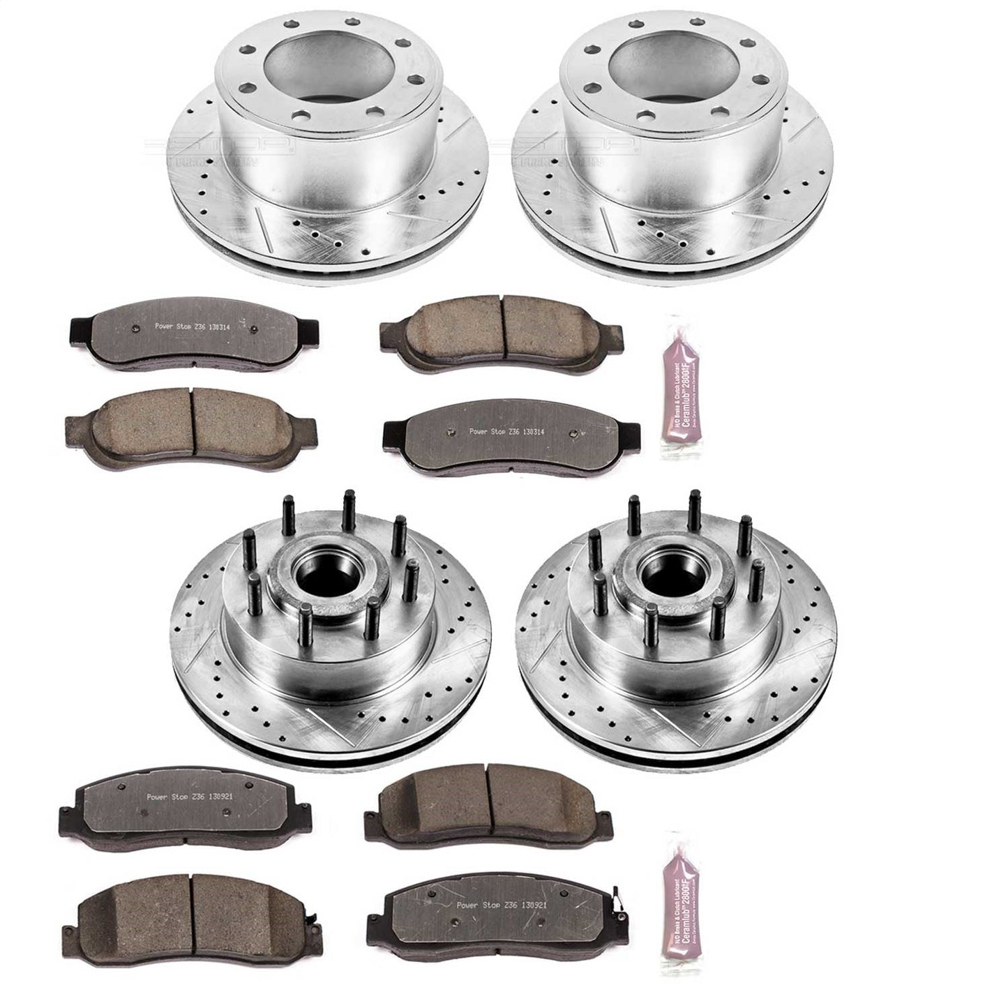 PowerStop Front & Rear Z36 Truck & Tow Brake Kit | Ford F-350 Super Duty (10-11) (K5590-36)