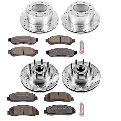 PowerStop Front & Rear Z36 Truck & Tow Brake Kit | Ford F-350 Super Duty (10-11) (K5590-36)