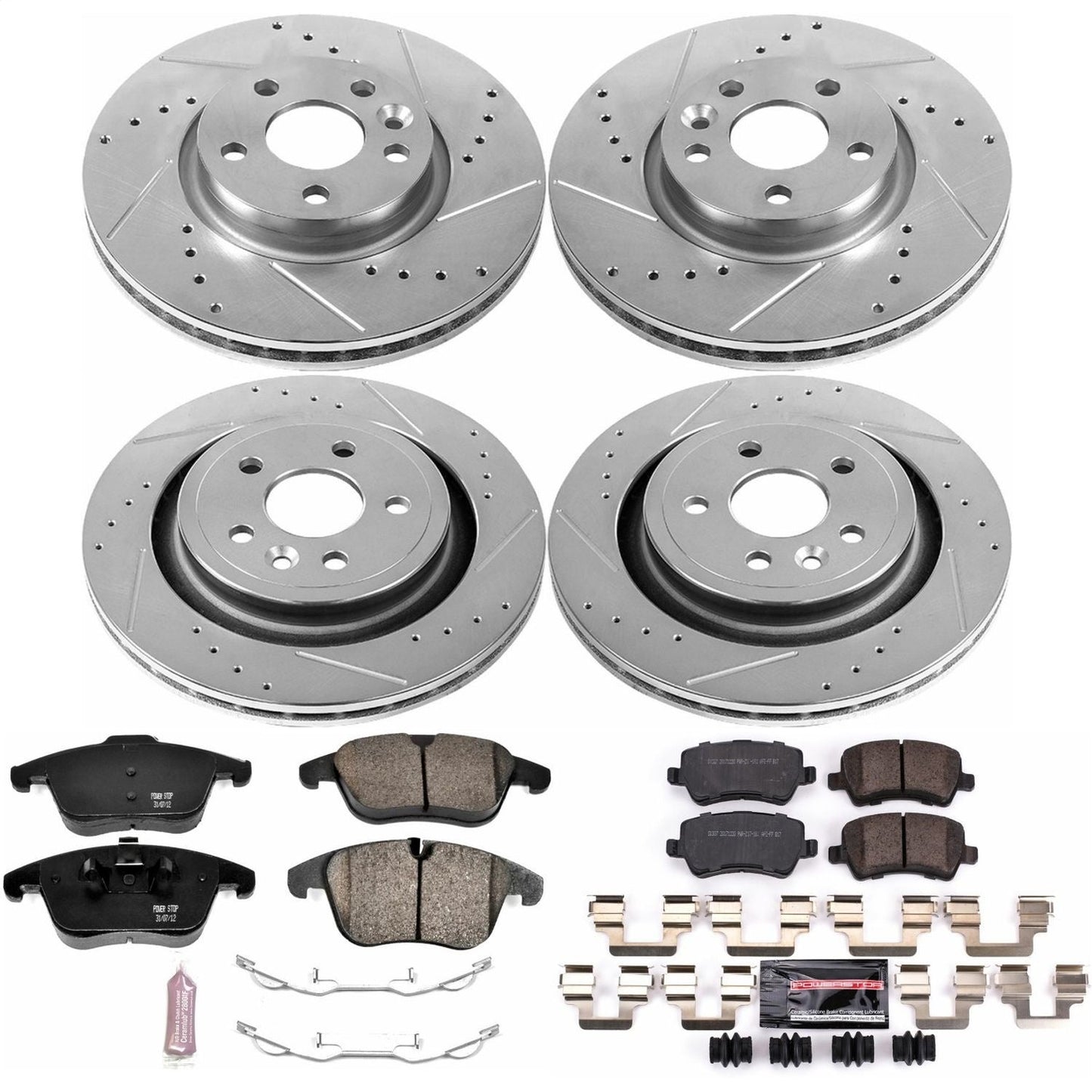 PowerStop Front & Rear Z23 Evolution Sport Brake Kit | Volvo XC70 (09-13) (K5609)