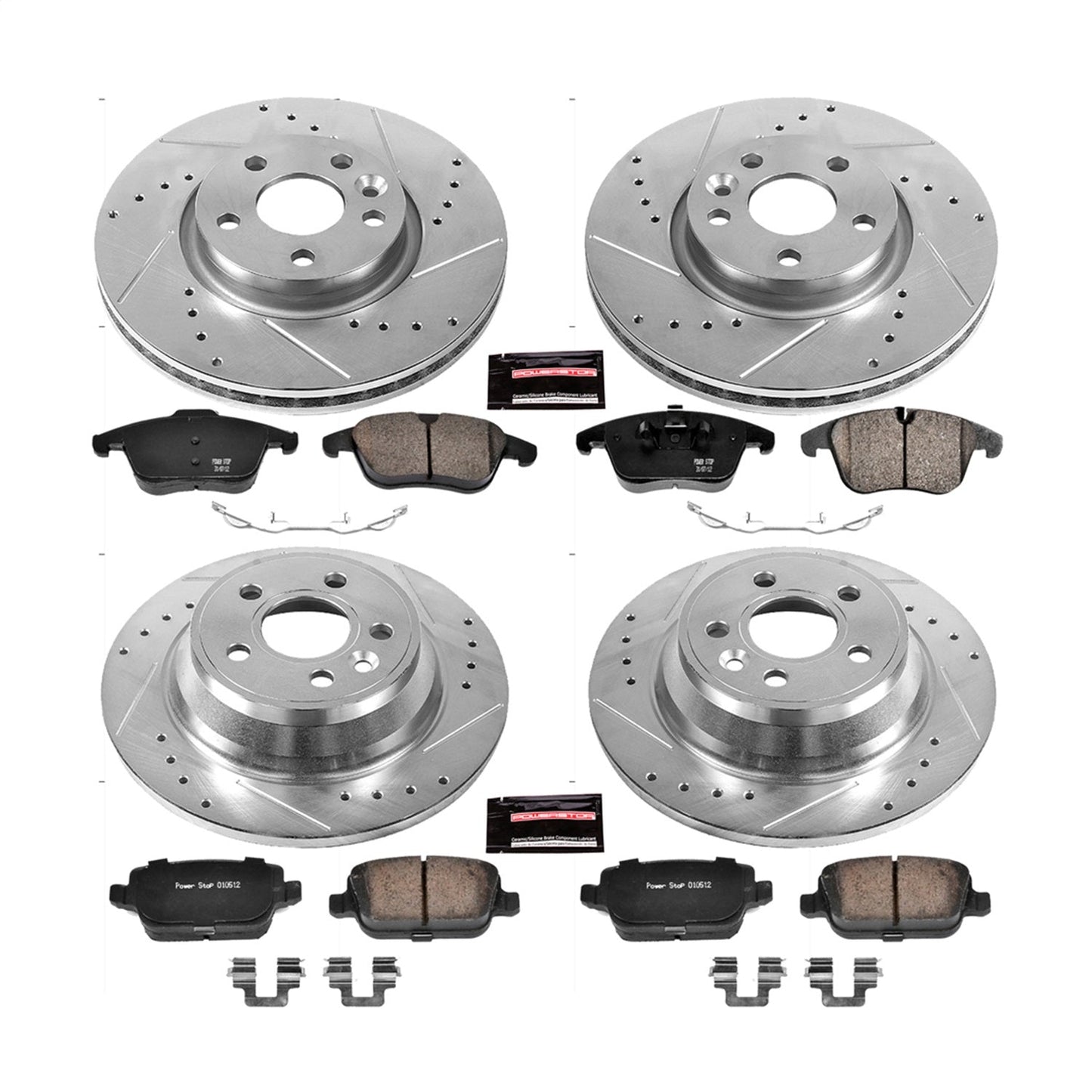 PowerStop Front & Rear Z23 Evolution Sport Brake Kit | Volvo S80 (07-11) (K5610)