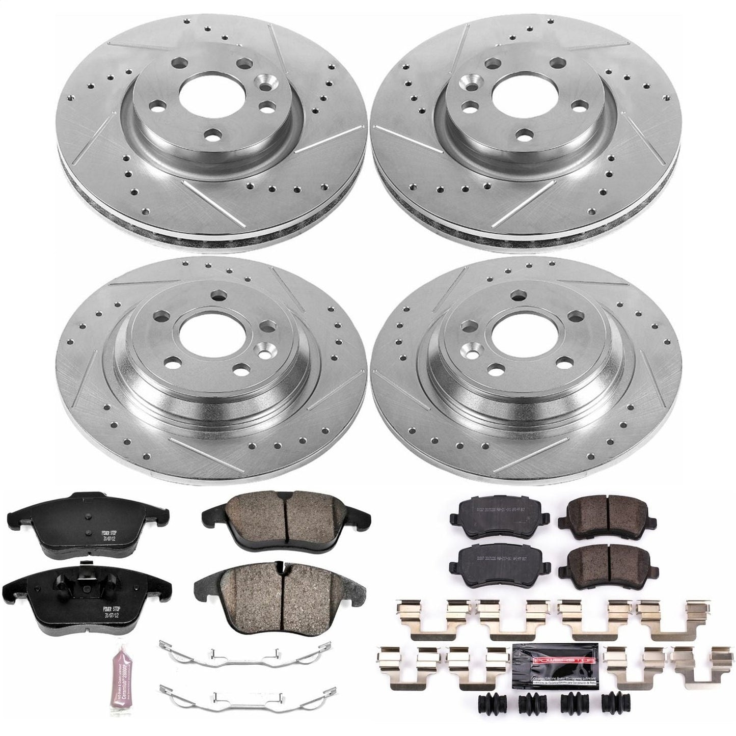 PowerStop Front & Rear Z23 Evolution Sport Brake Kit | Volvo S60 (11-14) (K5611)