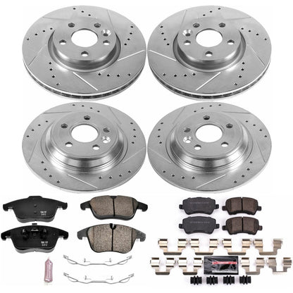 PowerStop Front & Rear Z23 Evolution Sport Brake Kit | Volvo S60 (11-14) (K5611)