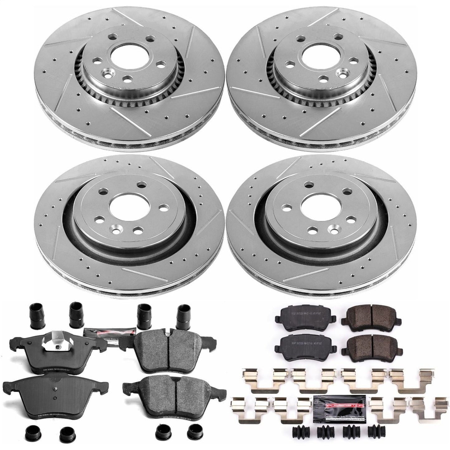 PowerStop Front & Rear Z23 Evolution Sport Brake Kit | Volvo S60 (11-14) (K5614)