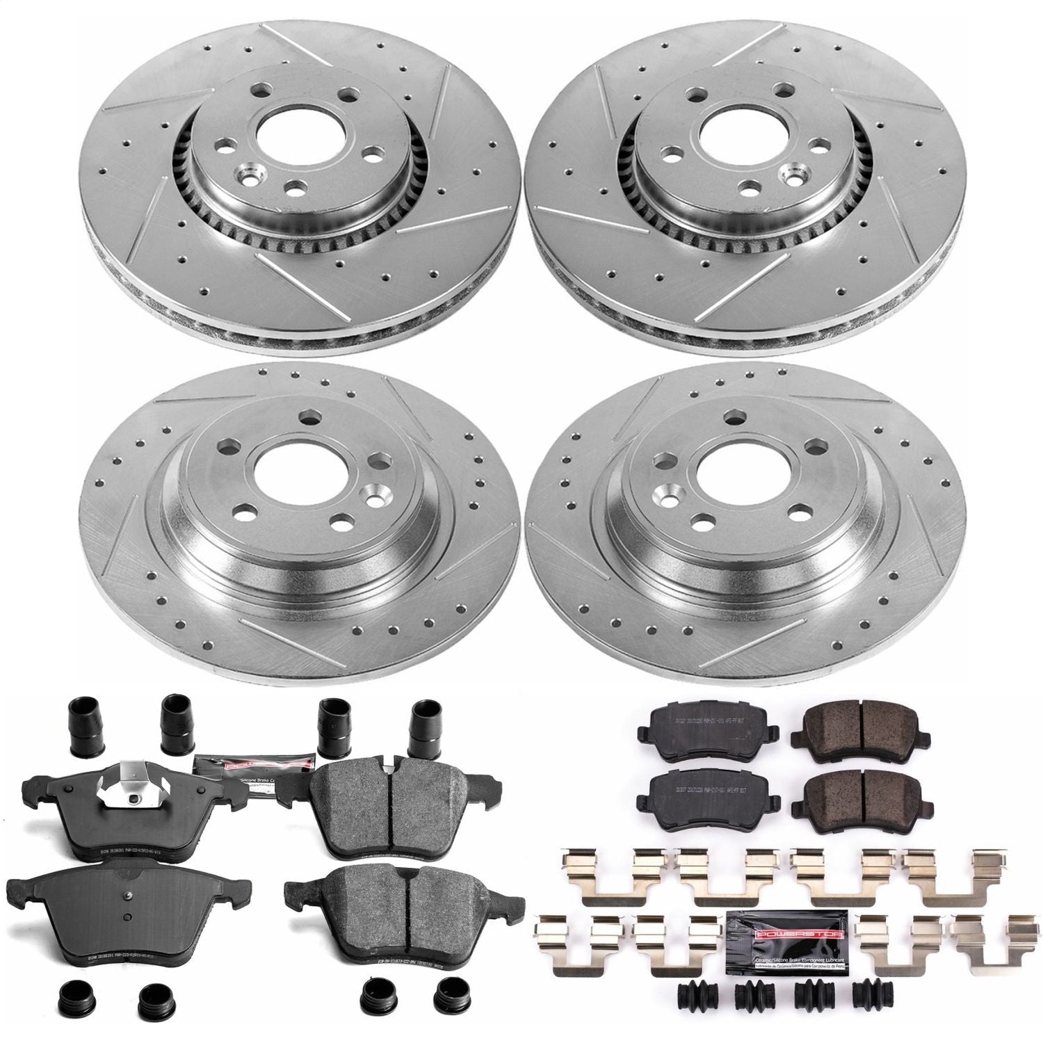 PowerStop Front & Rear Z23 Evolution Sport Brake Kit | Volvo S80 (08-14) (K5615)