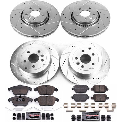 PowerStop Front & Rear Z23 Evolution Brake Kit | Land Rover LR2 (08-12) (K5616)