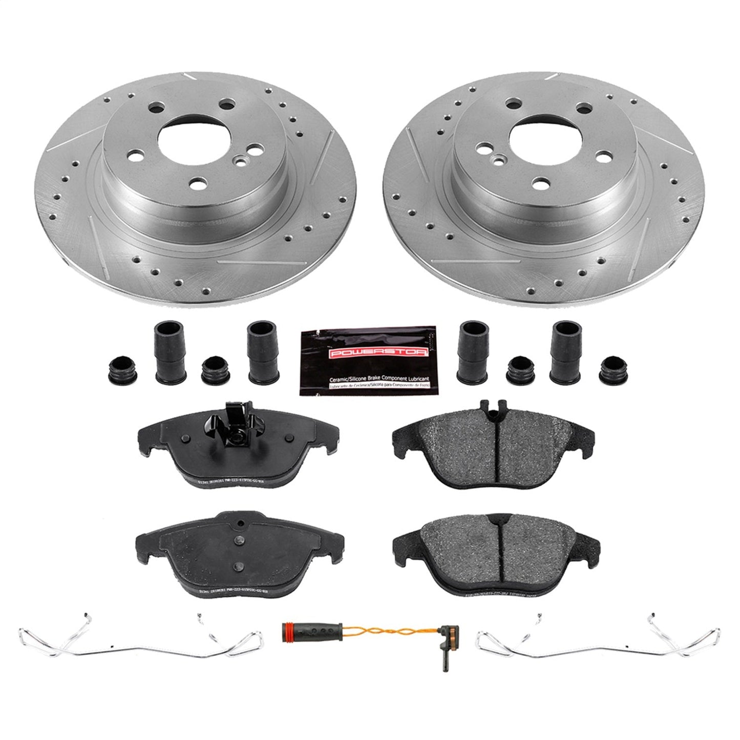 PowerStop Rear Z23 Evolution Sport Brake Kit | Mercedes-Benz C250 (12-15) (K5625)