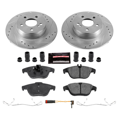 PowerStop Rear Z23 Evolution Sport Brake Kit | Mercedes-Benz C250 (12-15) (K5625)