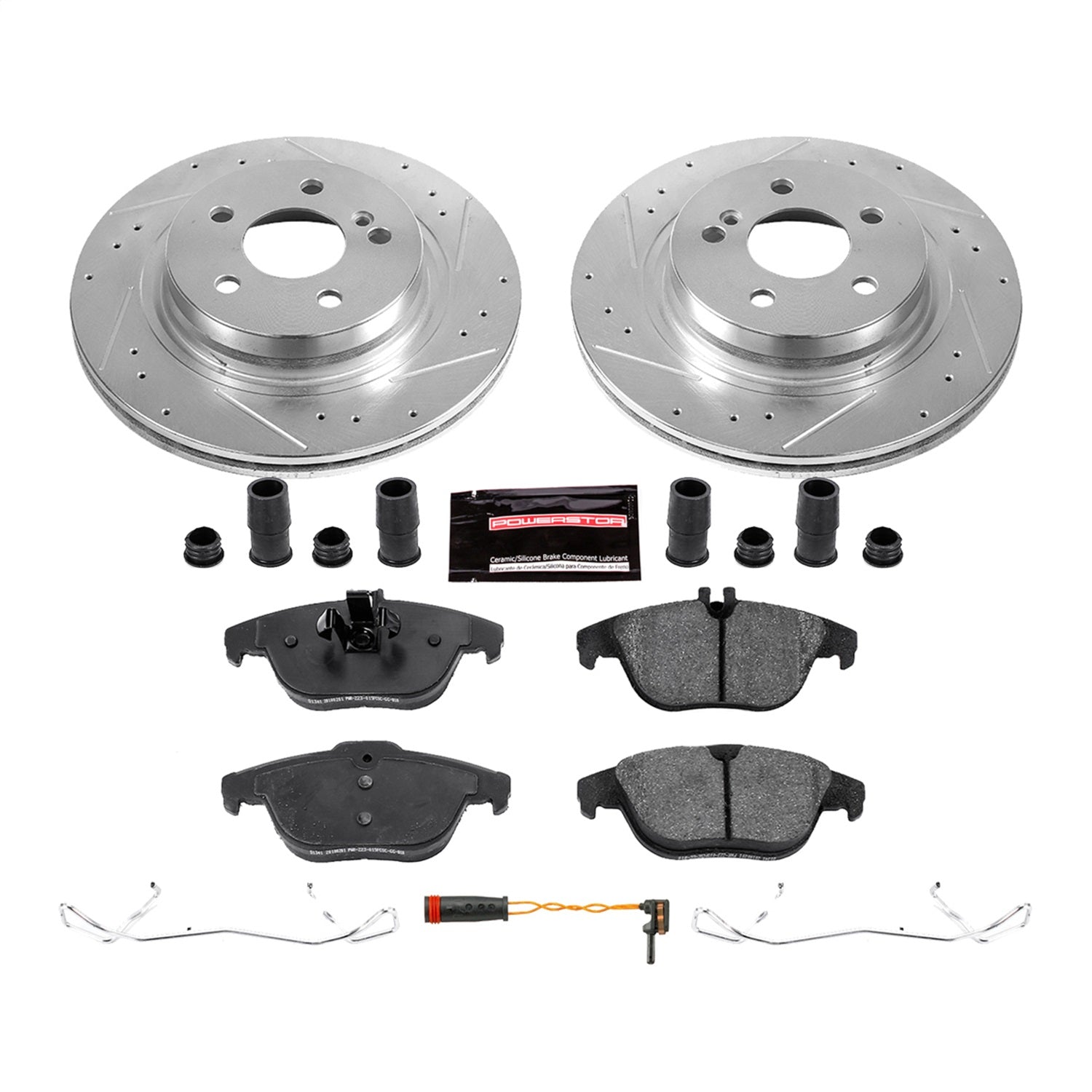 PowerStop Rear Z23 Evolution Sport Brake Kit | Mercedes-Benz C250 (12-15) (K5626)