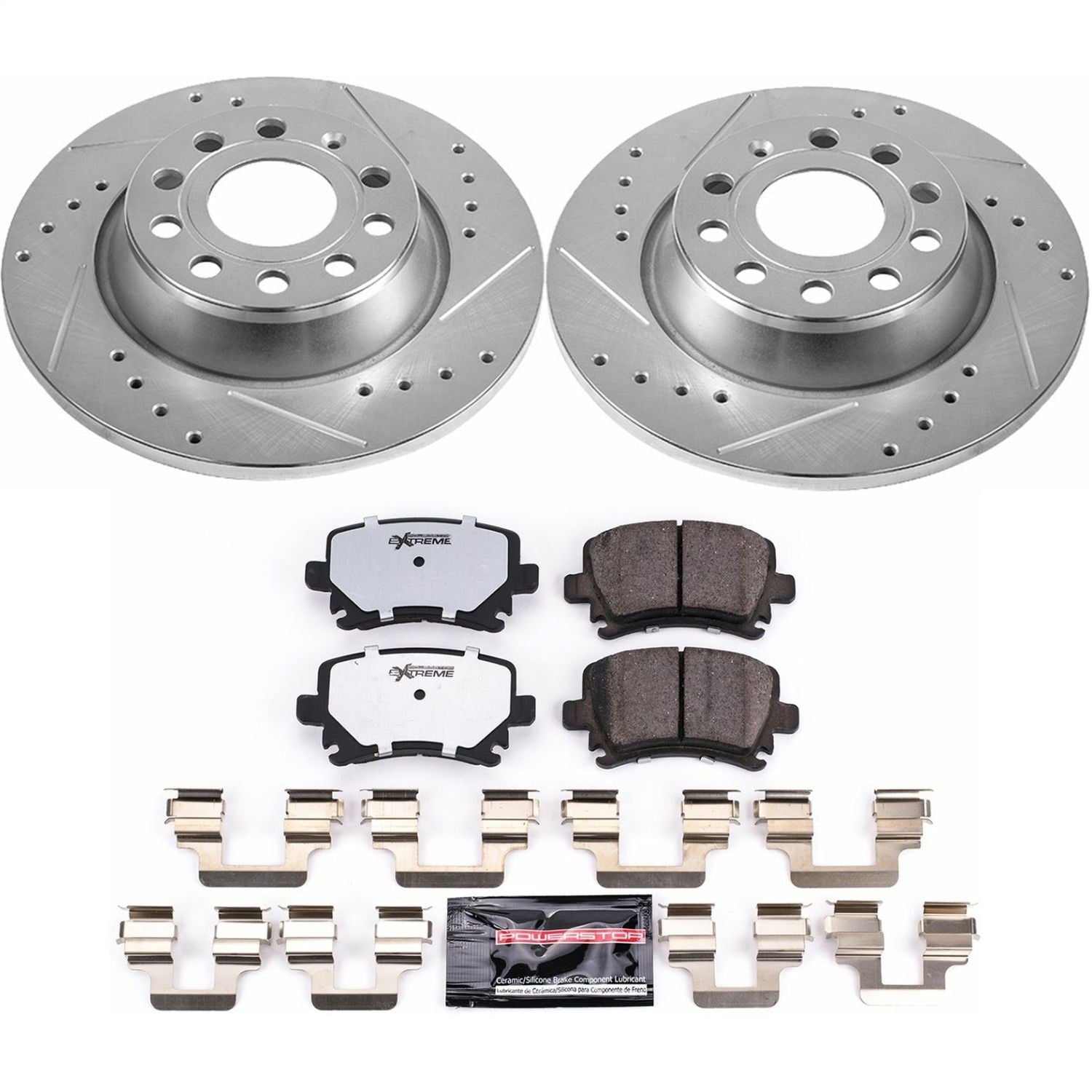 PowerStop Rear Z26 Street Warrior Brake Kit | Audi A3 (13) (K5662-26)