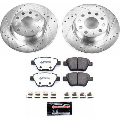 PowerStop Rear Z26 Street Warrior Brake Kit | Audi A3 (10-12) (K5667-26)