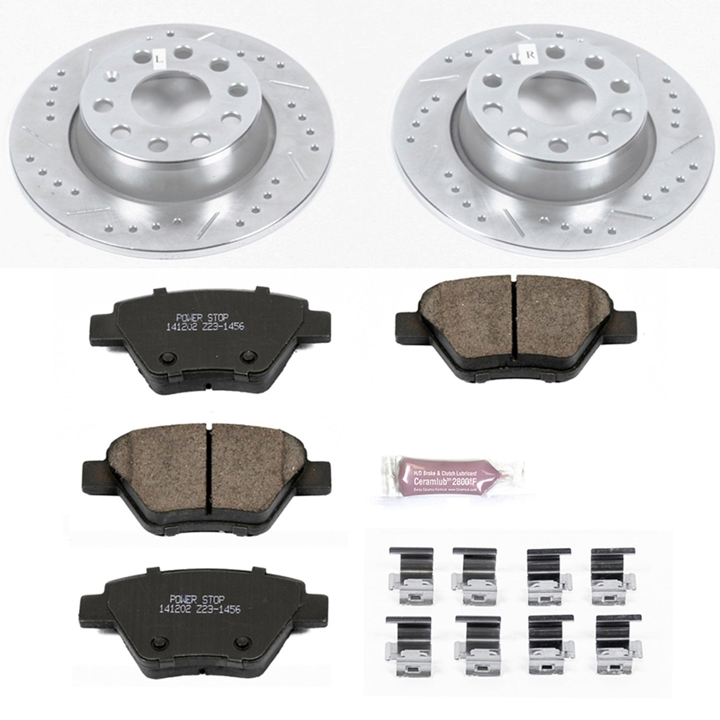 PowerStop Rear Z23 Evolution Sport Brake Kit | Audi A3 (10-12) (K5667)