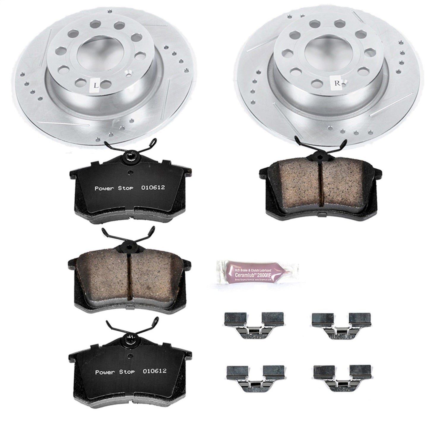 PowerStop Rear Z23 Evolution Sport Brake Kit | Audi A3 (10-13) (K5671)