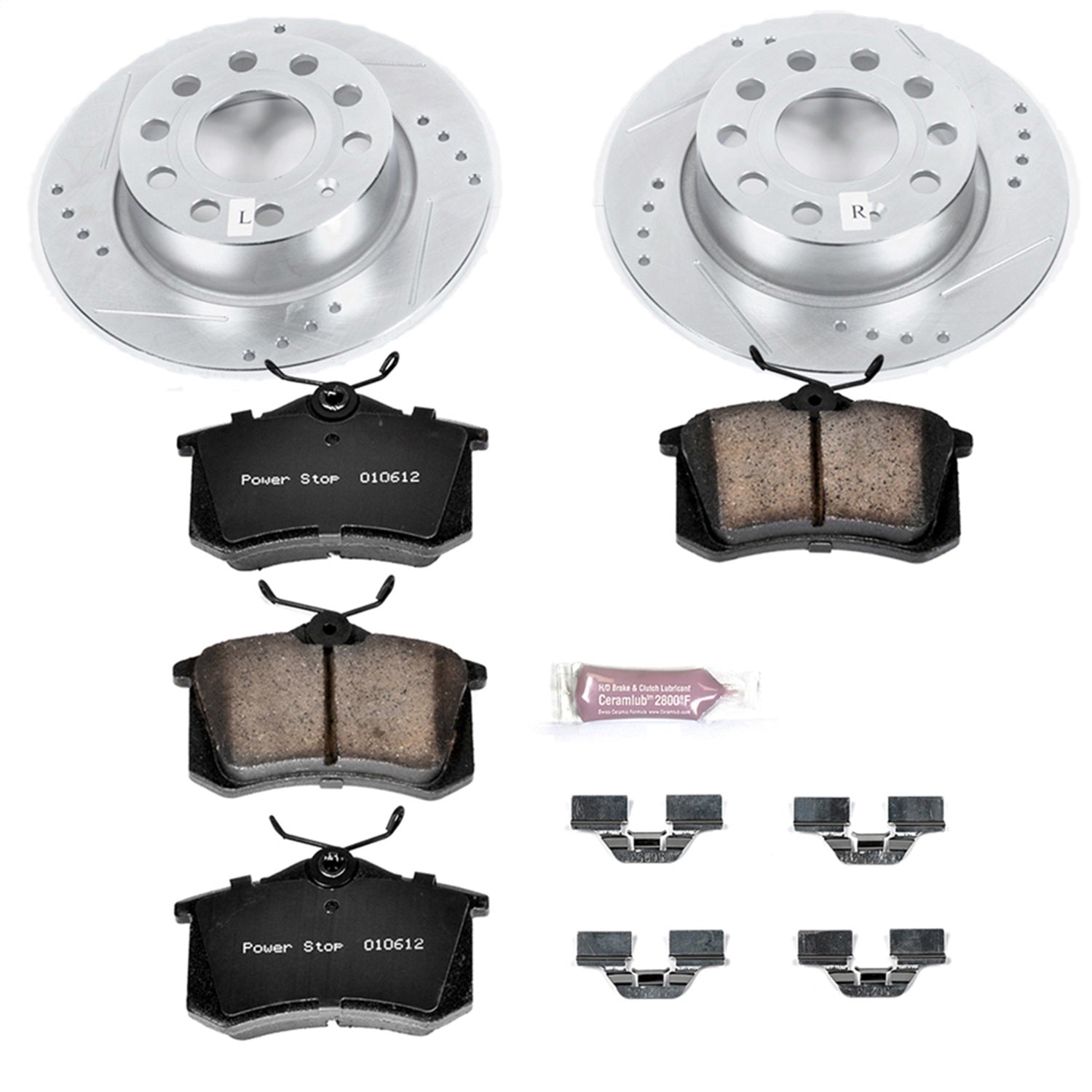 PowerStop Rear Z23 Evolution Sport Brake Kit | Audi A3 (10-13) (K5671)