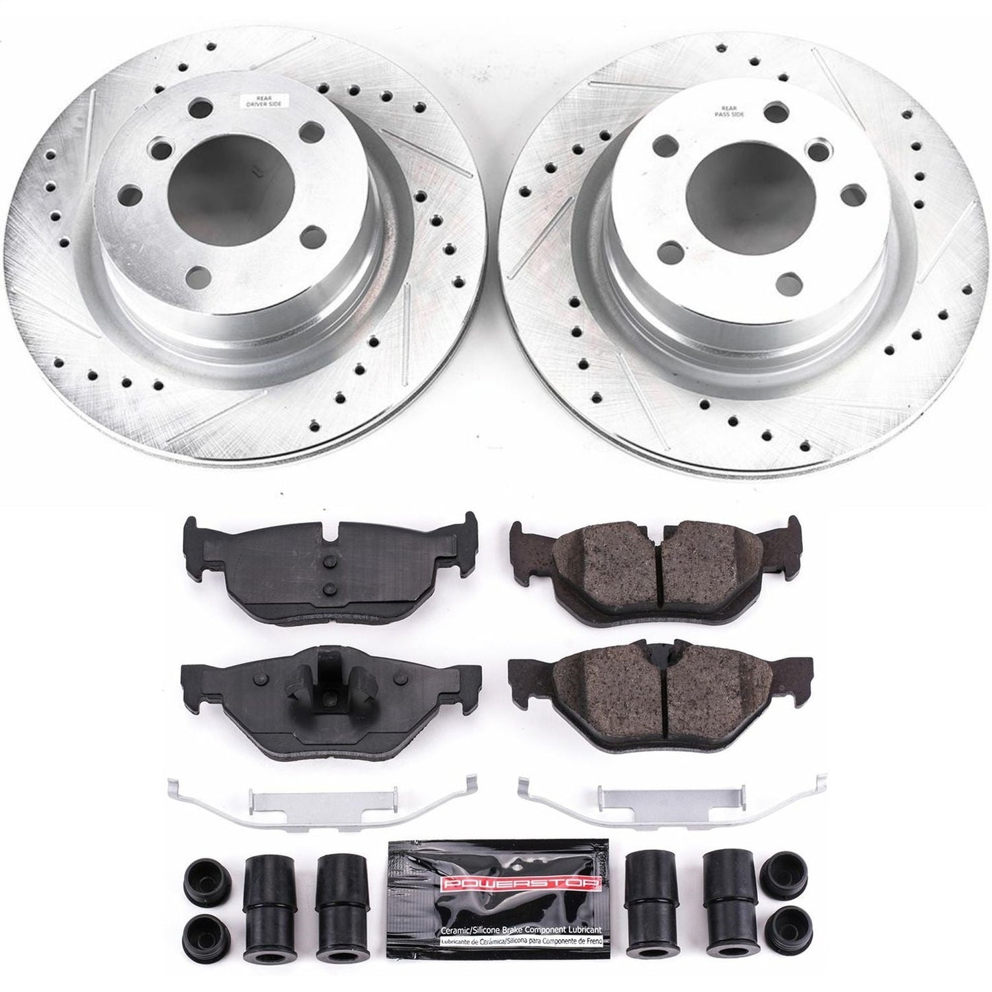 PowerStop Rear Z23 Evolution Sport Brake Kit | BMW 128i (08-10) (K5687)