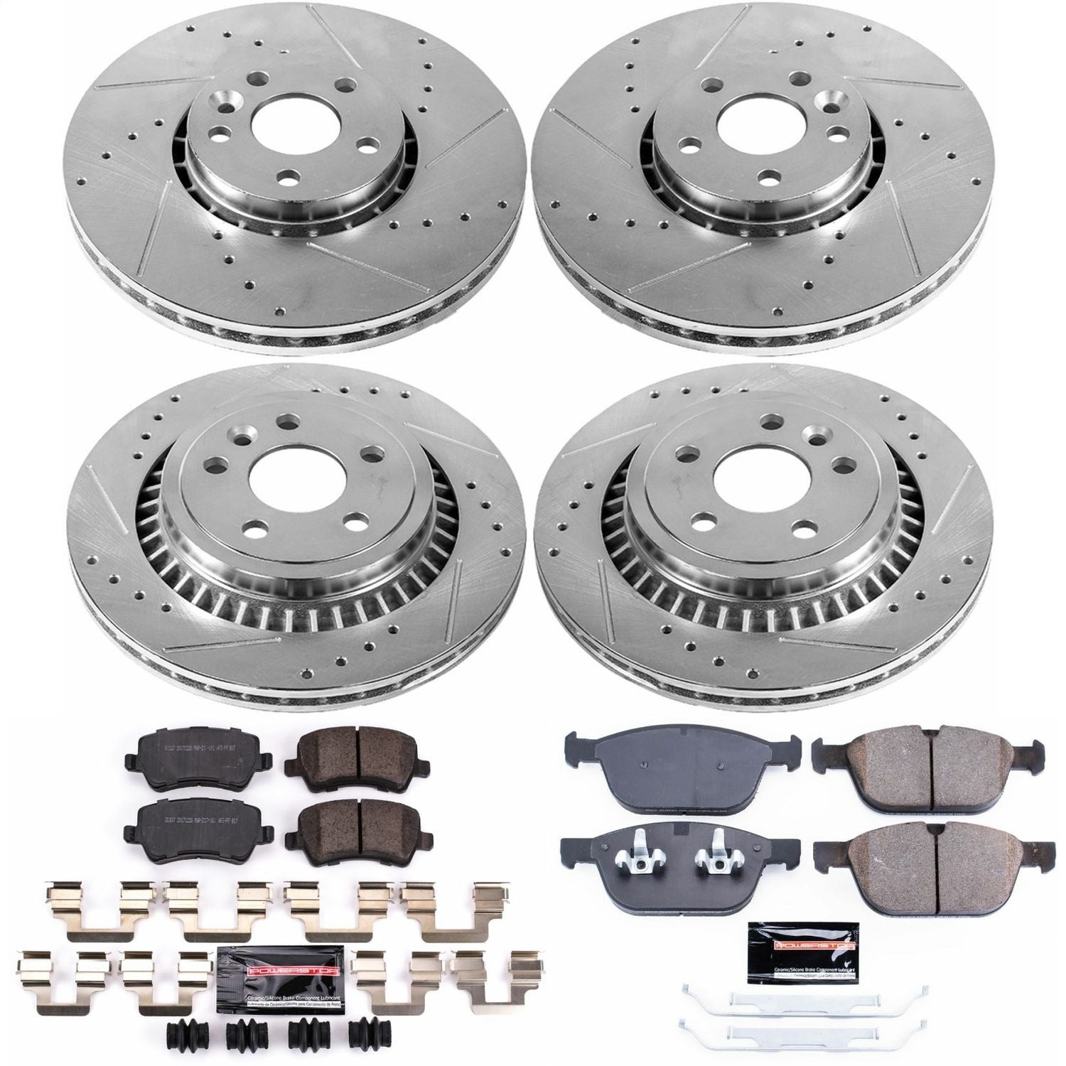 PowerStop Front & Rear Z23 Evolution Sport Brake Kit | Volvo XC60 (10-15) (K5703)