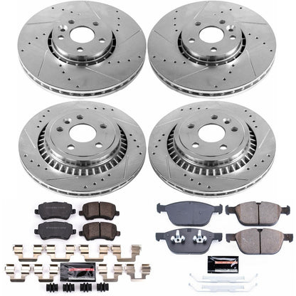 PowerStop Front & Rear Z23 Evolution Sport Brake Kit | Volvo XC60 (10-15) (K5703)