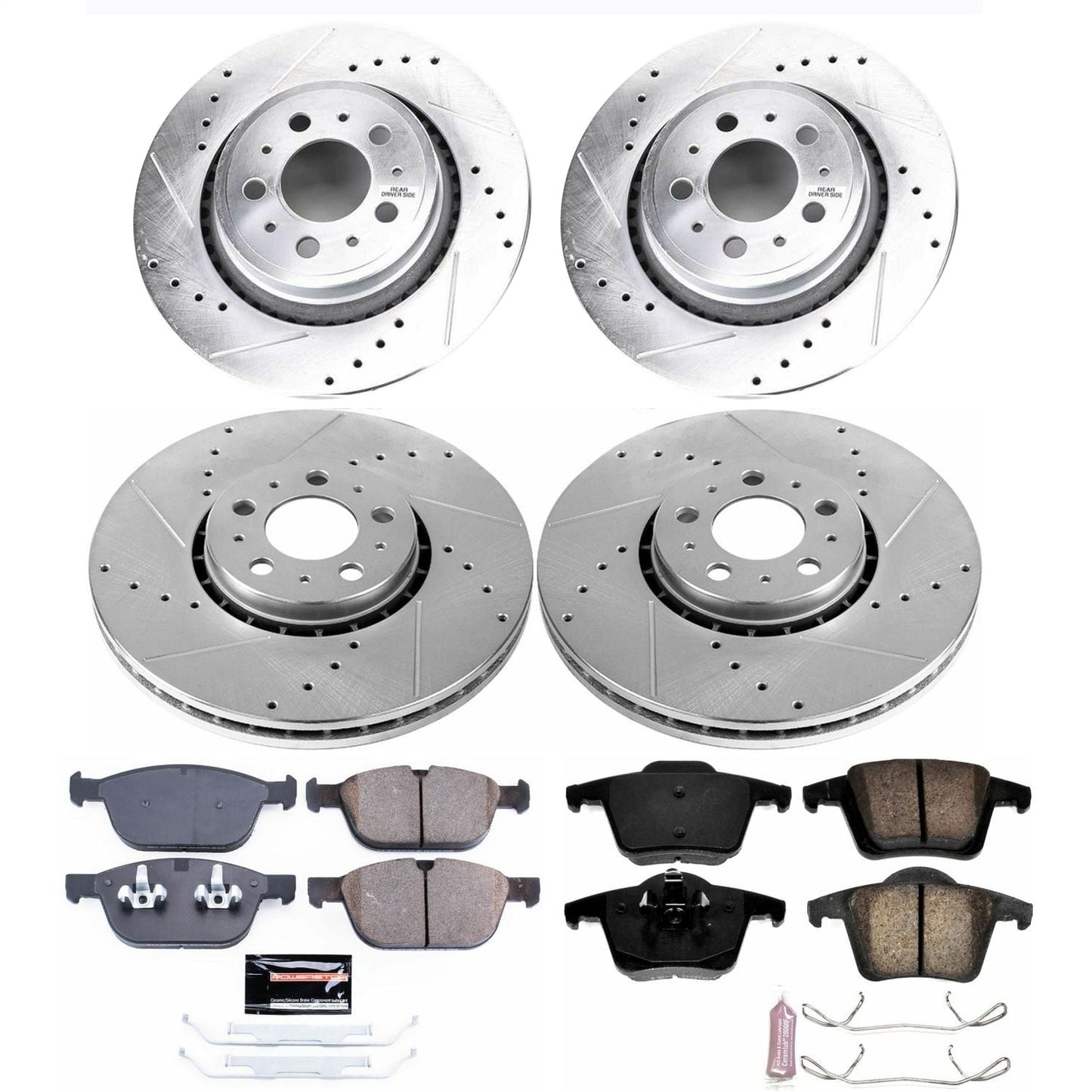 PowerStop Front & Rear Z23 Evolution Sport Brake Kit | Volvo XC90 (03-14) (K5708)