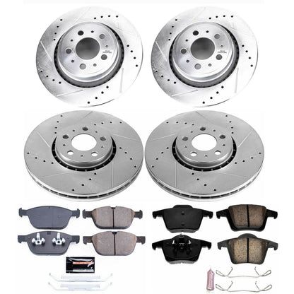 PowerStop Front & Rear Z23 Evolution Sport Brake Kit | Volvo XC90 (03-14) (K5708)