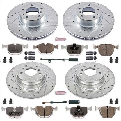 PowerStop Front & Rear Z26 Street Warrior Brake Kit | BMW 740i (1995) (K5710-26)