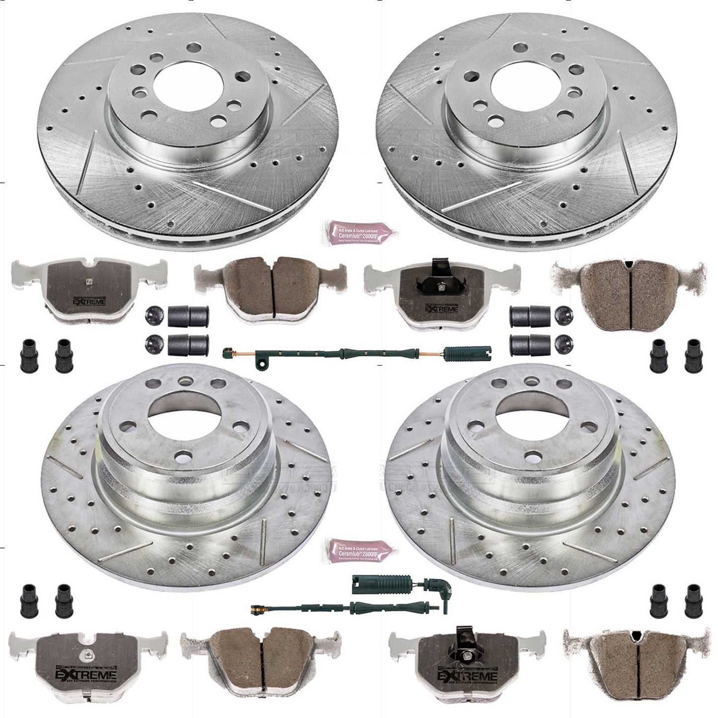 PowerStop Front & Rear Z26 Street Warrior Brake Kit | BMW X5 (00-06) (K5718-26)