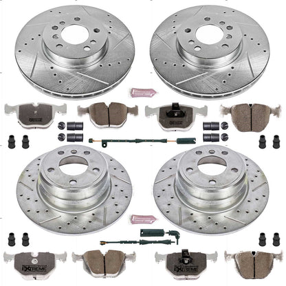 PowerStop Front & Rear Z26 Street Warrior Brake Kit | BMW X5 (00-06) (K5718-26)