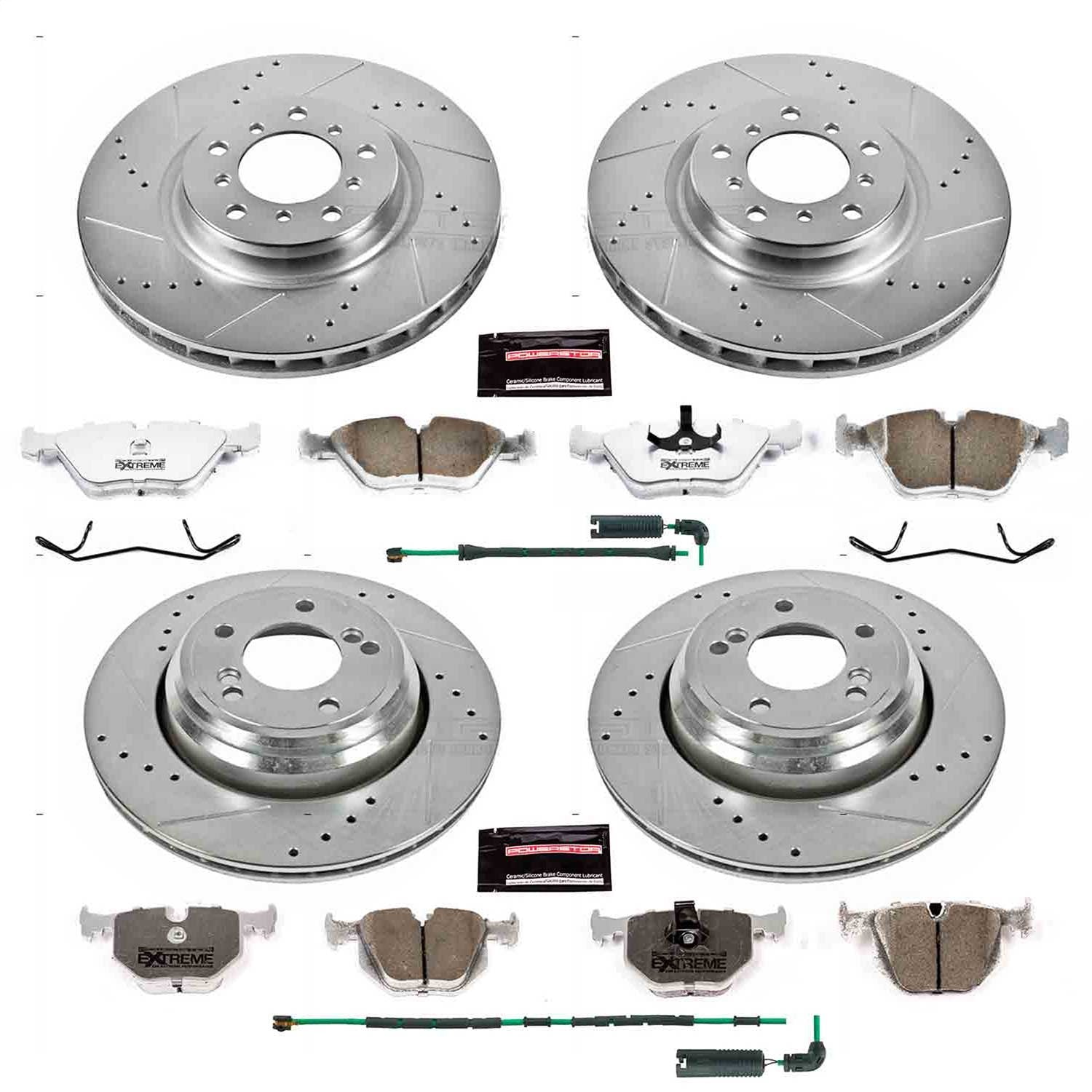 PowerStop Front & Rear Z26 Street Warrior Brake Kit | BMW M3 (01-06) (K5730-26)
