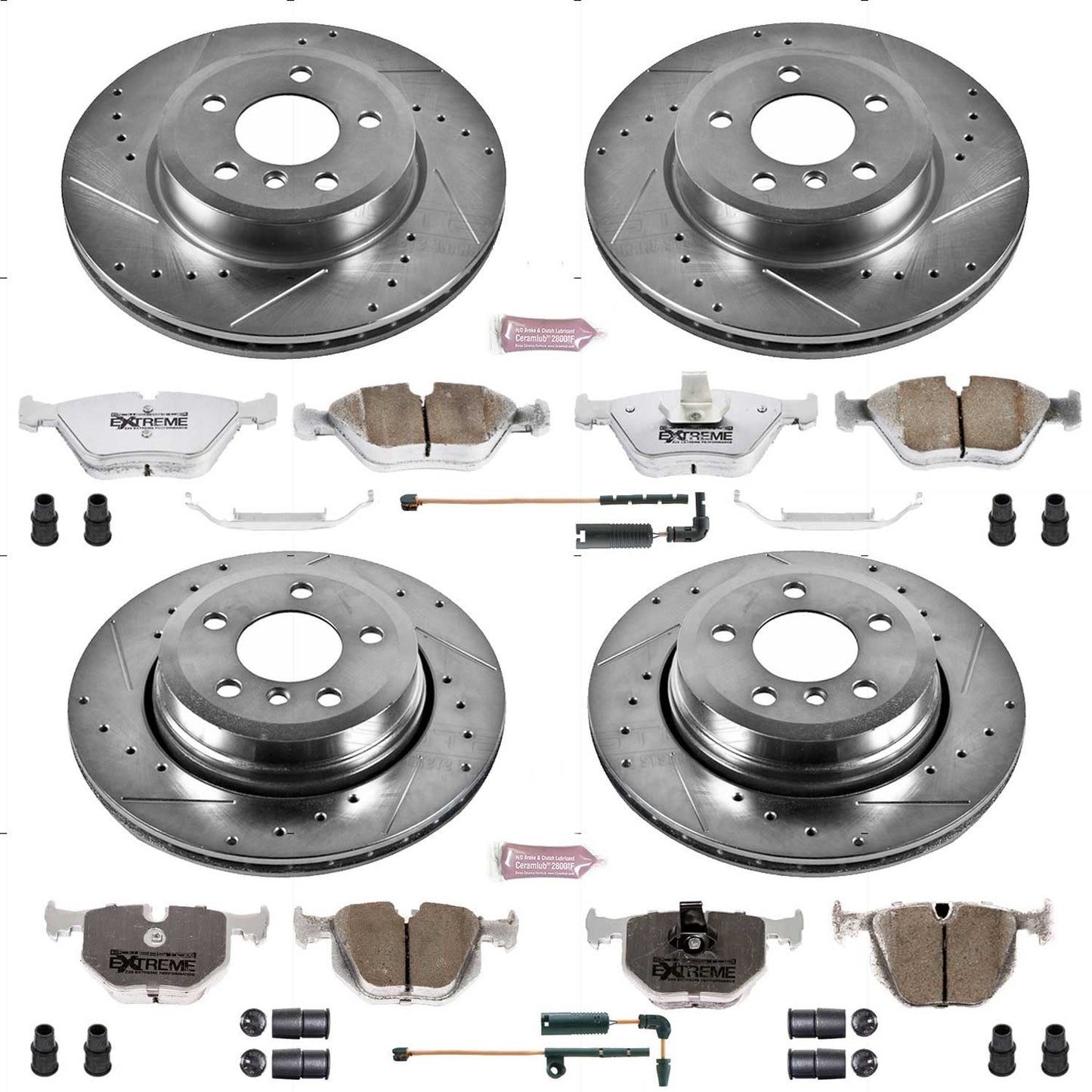 PowerStop Front & Rear Z26 Street Warrior Brake Kit | BMW X3 (04-10) (K5737-26)