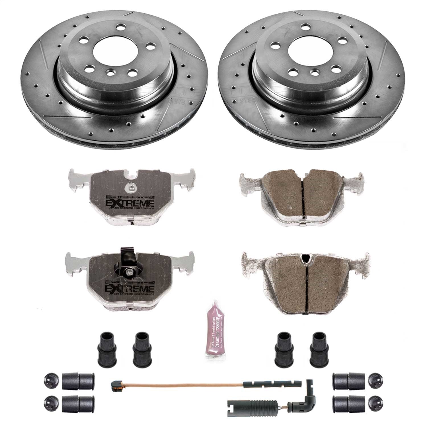 PowerStop Rear Z26 Street Warrior Brake Kit | BMW X3 (04-10) (K5738-26)