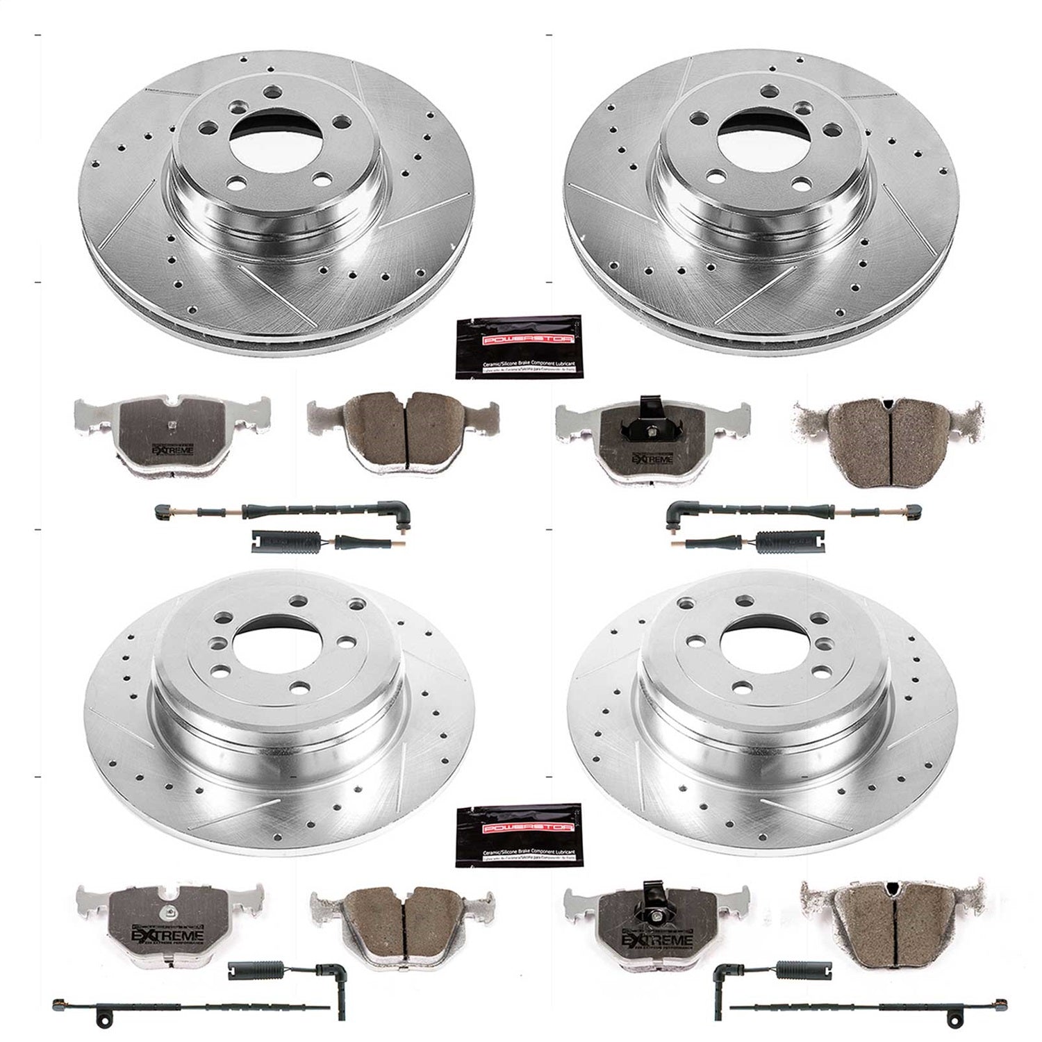 PowerStop Front & Rear Z26 Street Warrior Brake Kit | Land Rover Range Rover (03-05) (K5741-26)