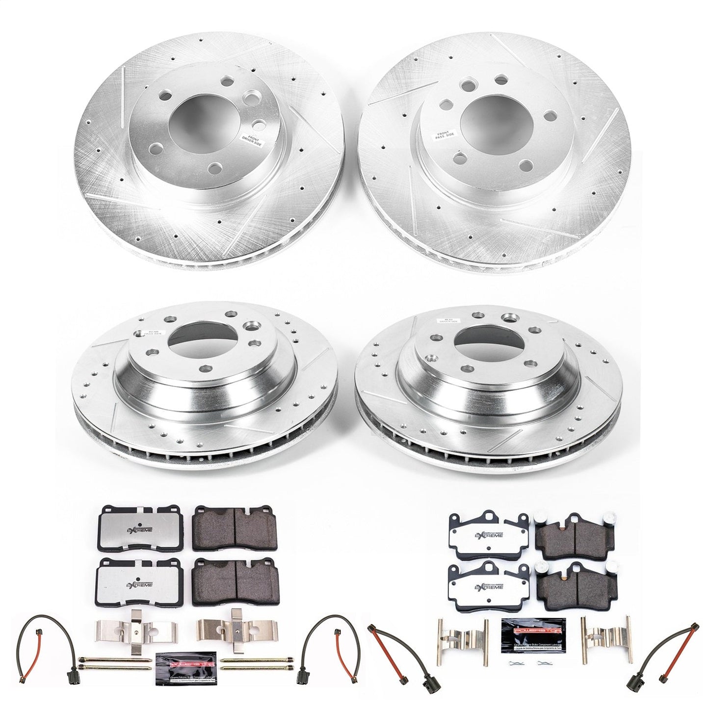 PowerStop Front & Rear Z26 Street Warrior Brake Kit | Volkswagen Touareg (07-10) (K5745-26)