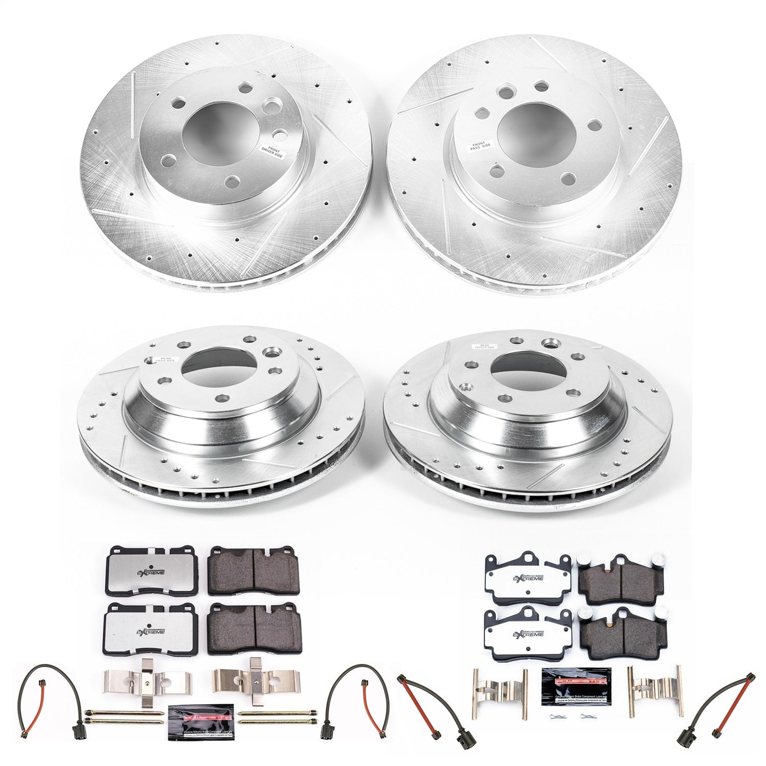 PowerStop Front & Rear Z26 Street Warrior Brake Kit | Volkswagen Touareg (07-10) (K5745-26)