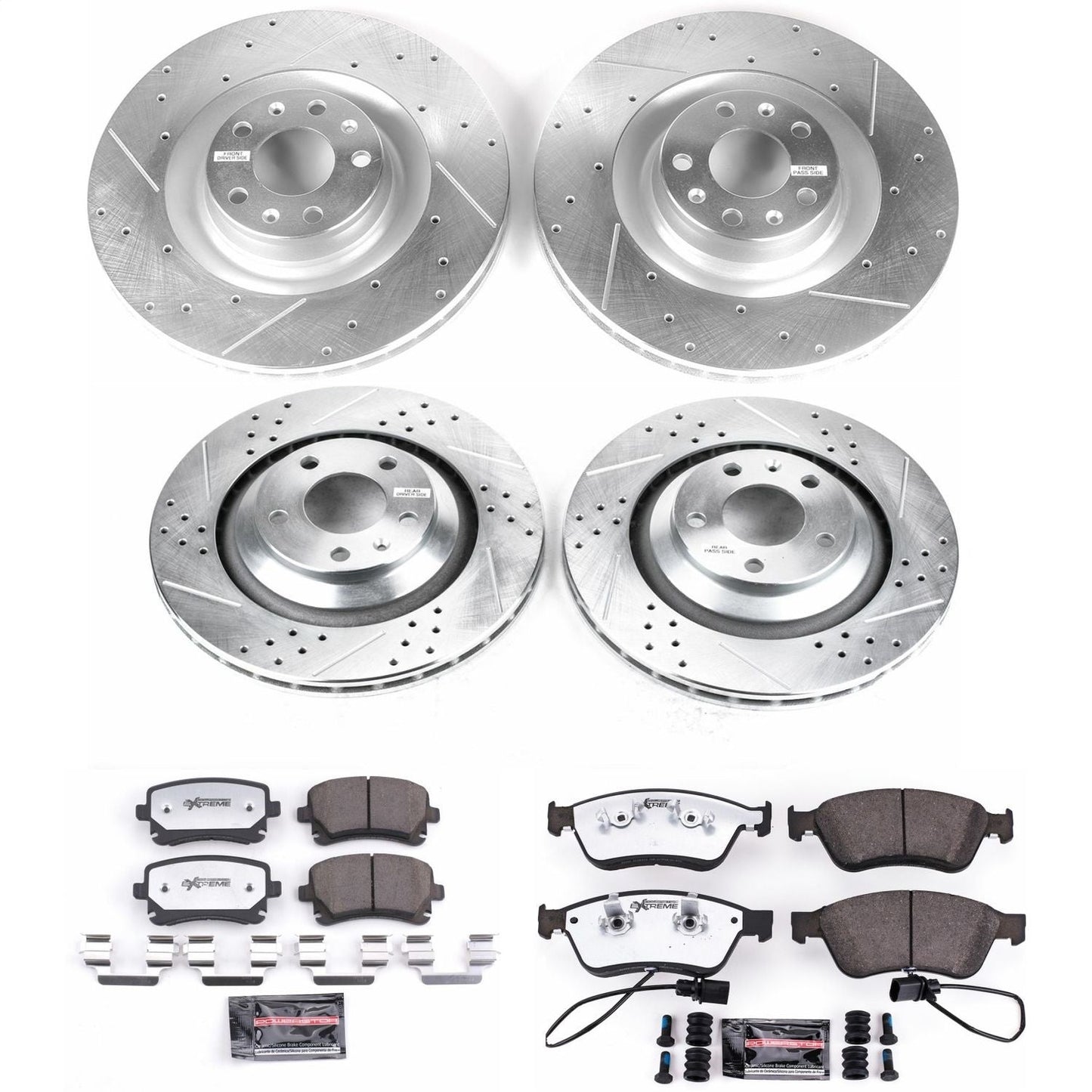 PowerStop Front & Rear Z26 Street Warrior Brake Kit | Audi A6 Quattro (09-11) (K5746-26)
